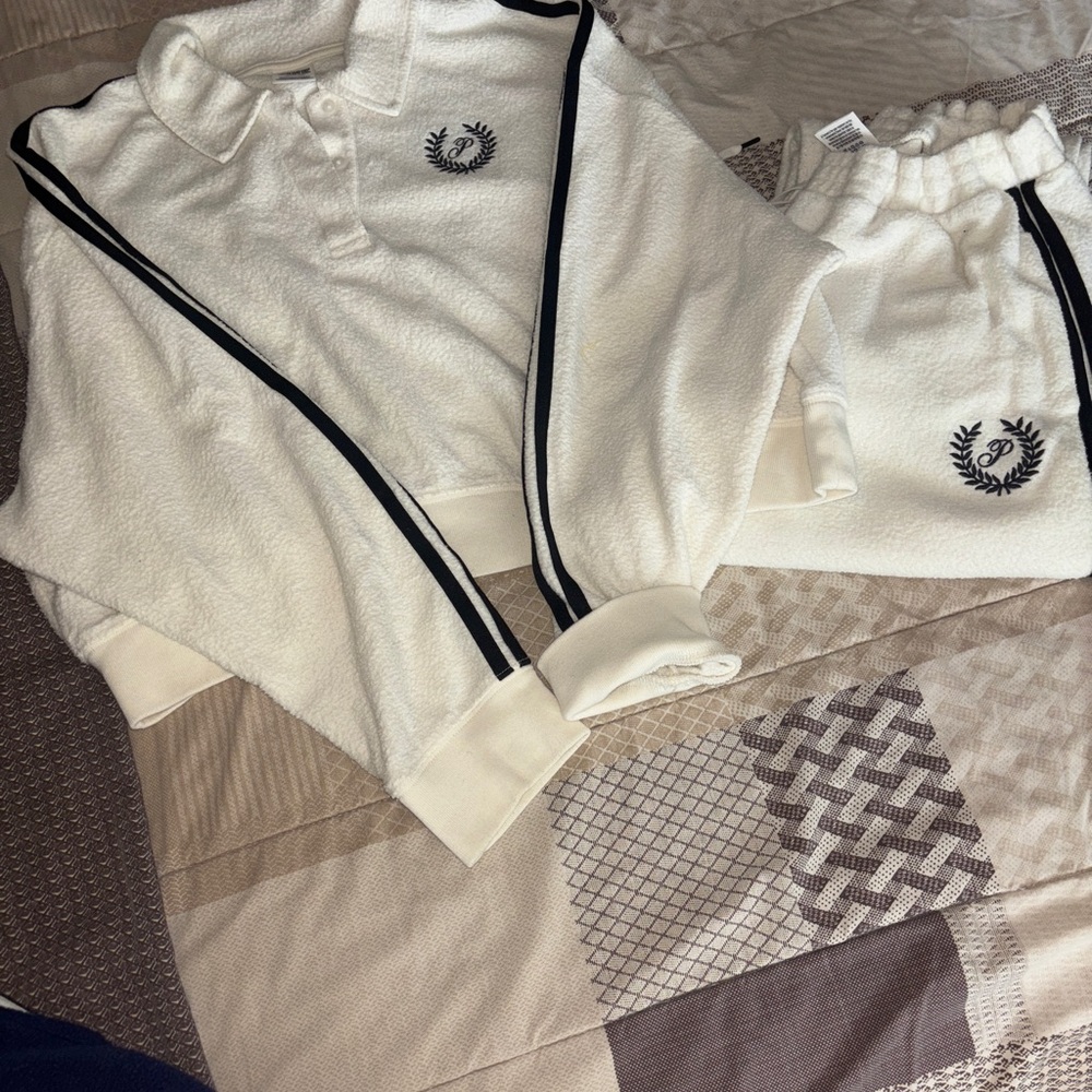 PINK Victoria's Secret White and Black Track Set